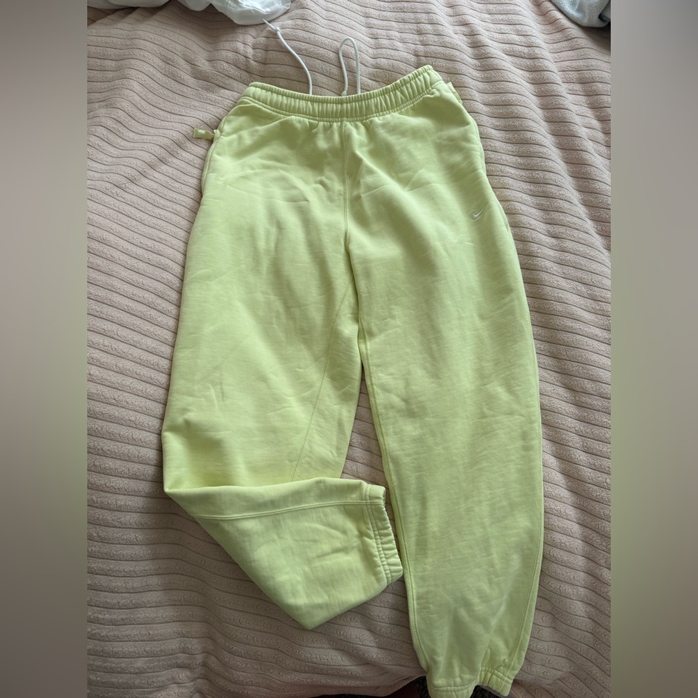 Nike bright yellow Men's Fleece Joggers